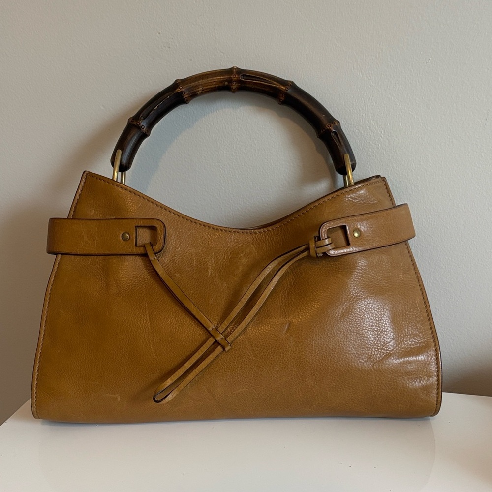 Gucci Bamboo Handle Leather Bag - Picture 2 of 16